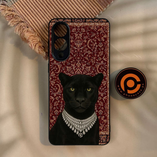Galaxy S25 Edge - Black Panther - Premium Metal Printed Soft Bumper Shock Proof Case