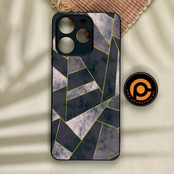 Realme Note 70 - Geometric Design 2 - Premium Metal Printed Soft Bumper Shock Proof Case
