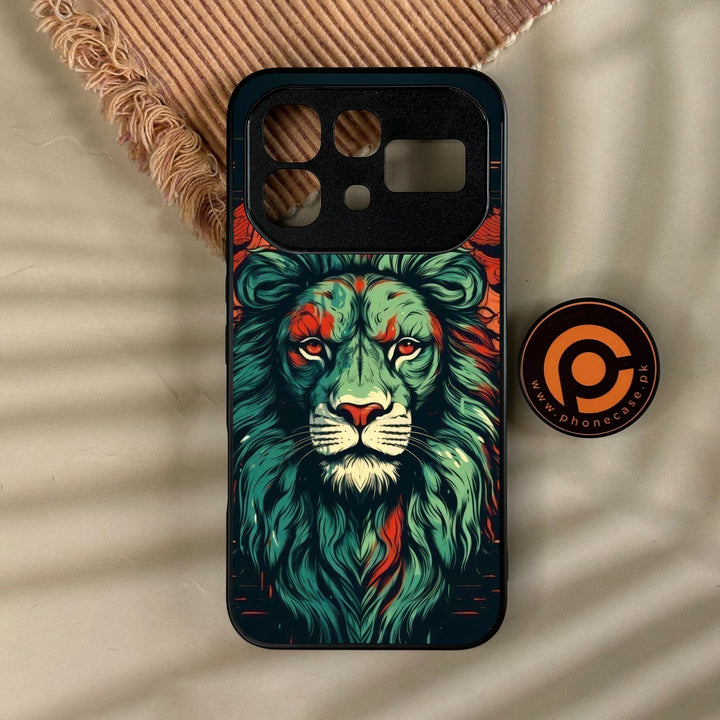 Infinix Note 60 Pro - Tiger 2.0 Design 2 - Premium Metal Printed Soft Bumper Shock Proof Case