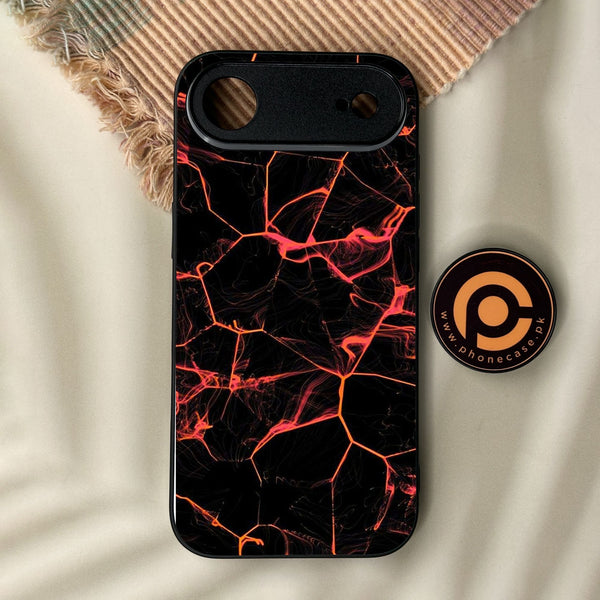 iPhone Air - Black Marble Design 8 - Premium Metal Printed Soft Bumper Shock Proof Case
