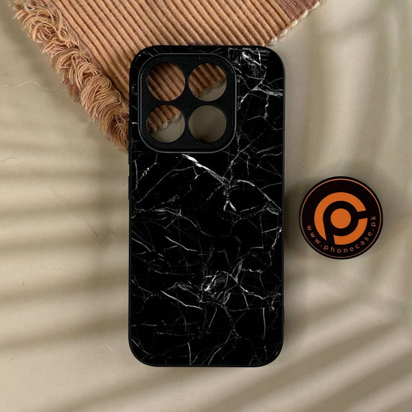 Xiaomi 17 - Black Marble Design 1 - Premium Metal Printed Soft Bumper Shock Proof Case