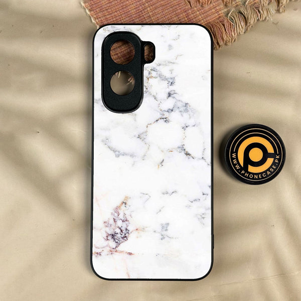 iQoo Z11 - White Design 3 - Premium Metal Printed Soft Bumper Shock Proof Case