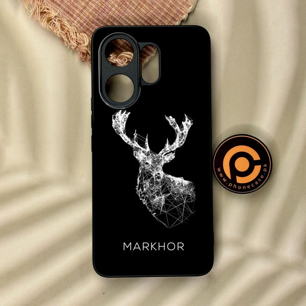Vivo V60 - Markhor Design 4 - Premium Metal Printed Soft Bumper Shock Proof Case