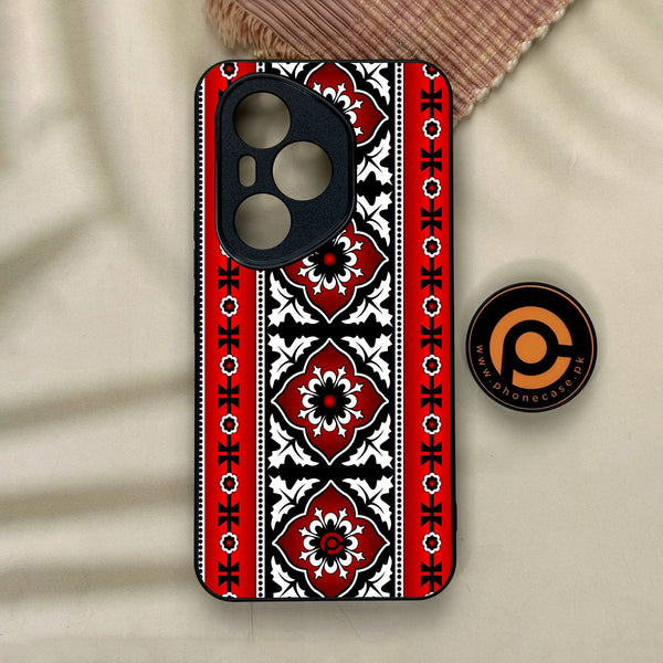 Honor 400 Pro - Ajrak Design 1 - Premium Metal Printed Soft Bumper Shock Proof Case