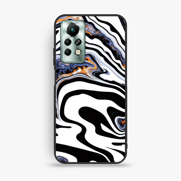 Infinix Note 11 Pro - Liquid Marble Design 10 - Premium Metal Printed Soft Bumper Shock Proof Case