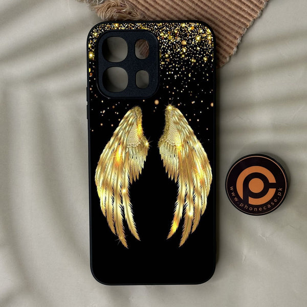 Oppo A6K - Angel Wings Design 1 - Premium Metal Printed Soft Bumper Shock Proof Case