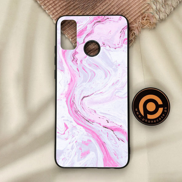 Honor 9X Lite - Pink Design 1 - Premium Metal Printed Soft Bumper Shock Proof Case