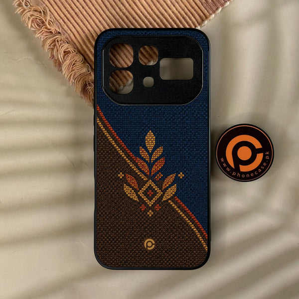 Infinix Note 60 Pro - Classic Weave Design 6 - Premium Metal Printed Soft Bumper Shock Proof Case