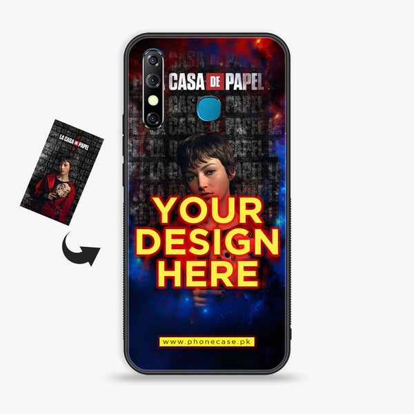 Infinix Hot 8 - Customize your own - Premium Metal Printed soft Bumper shock Proof Case