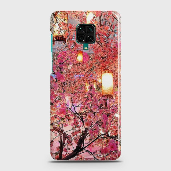 Xiaomi Redmi Note 9S Pink blossoms Lanterns Case