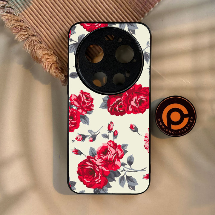 Xiaomi 17 Ultra - Floral Series Design 8 - Premium Metal Printed Soft Bumper Shock Proof Case