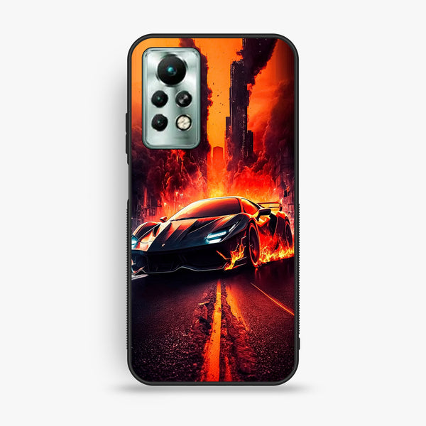 Infinix Note 11 Pro - Racing Design 1 - Premium Metal Printed Soft Bumper Shock Proof Case