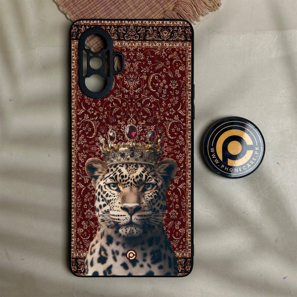Redmi K40 Gaming - Leopard - Premium Metal Printed Soft Bumper Shock Proof Case