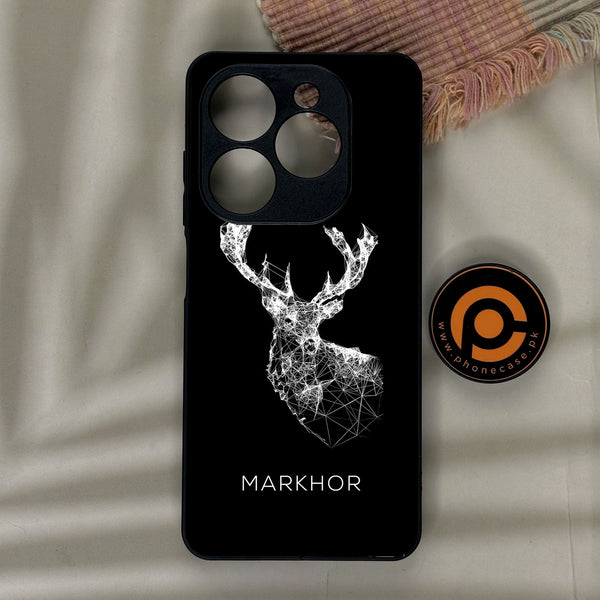 Infinix Smart 10 HD - Markhor Design 4 - Premium Metal Printed Soft Bumper Shock Proof Case