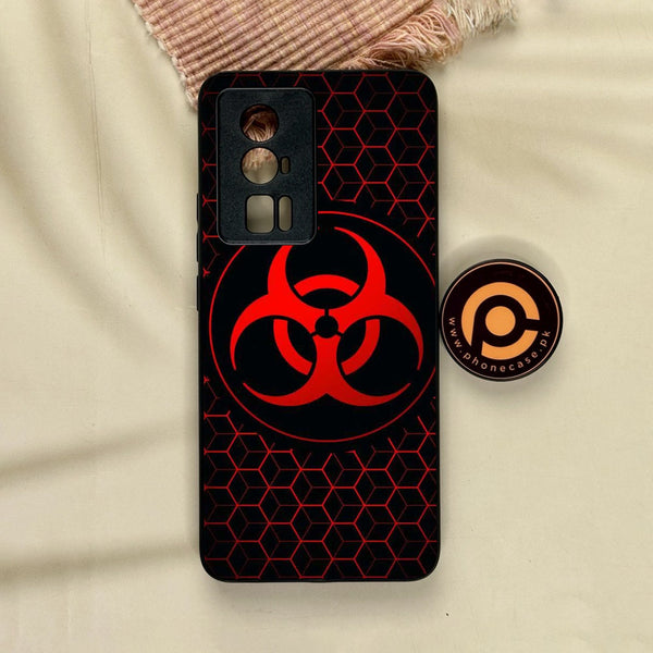 Xiaomi Redmi K60 Pro - Biohazard Design 8 - Premium Metal Printed Soft Bumper Shock Proof Case