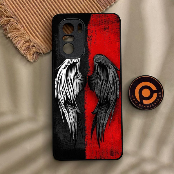 Xiaomi Redmi K40 - Angel 2.0 Design 10 - Premium Metal Printed Soft Bumper Shock Proof Case