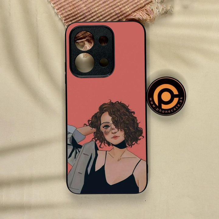 Xiaomi Poco C85 - Anime Girls Design 6 - Premium Metal Printed Soft Bumper Shock Proof Case