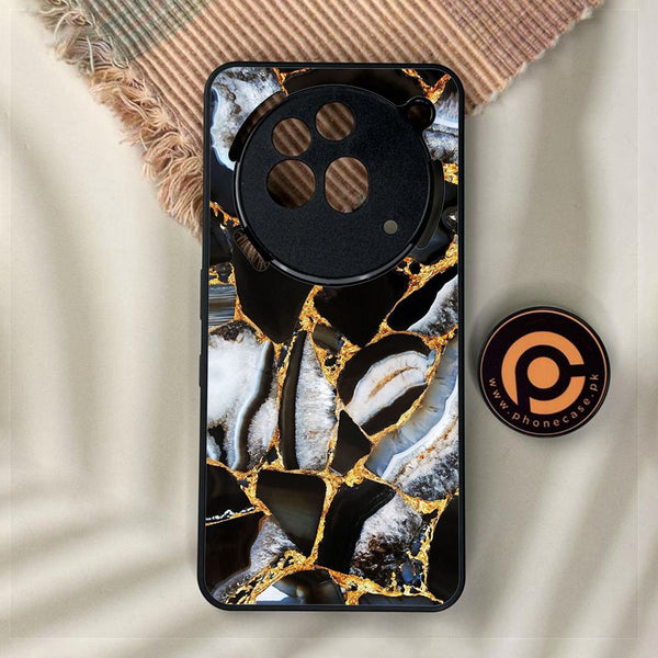 Nothing Phone 3a Pro - Black Marble Design 5 - Premium Metal Printed Soft Bumper Shock Proof Case