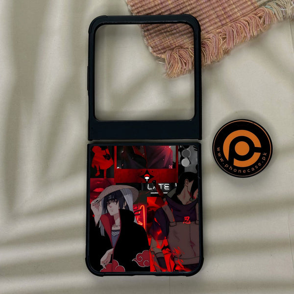 Motorola Razr 50 - Itachi Aesthetic - Premium Metal Printed Soft Bumper Shock Proof Case