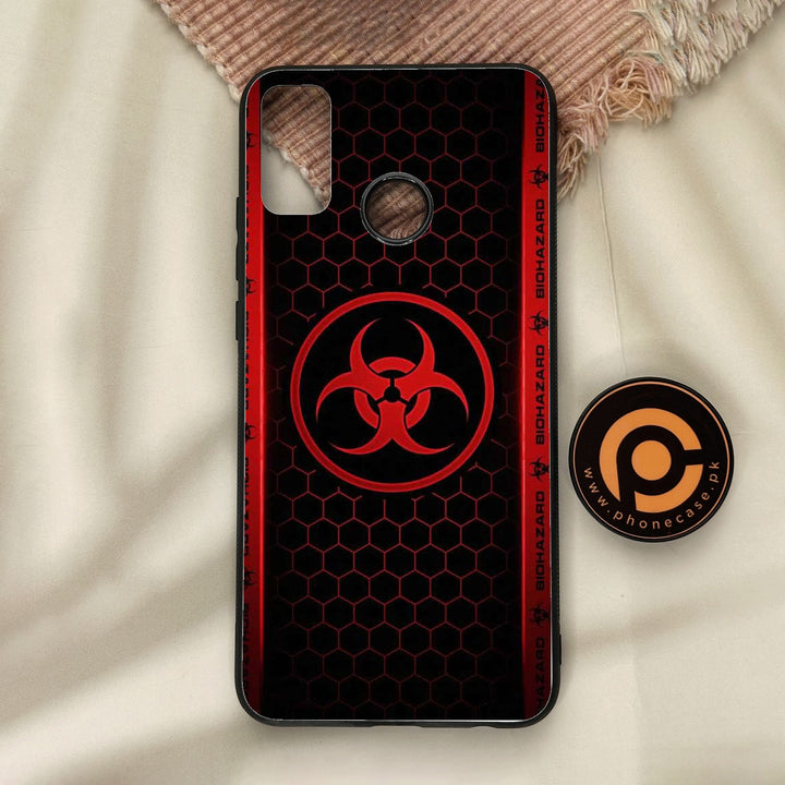 Honor 9X Lite - Biohazard Design 5 - Premium Metal Printed Soft Bumper Shock Proof Case