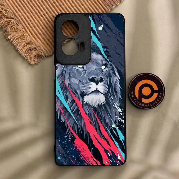 Motorola G Stylus 2024 - Abstract Animated Lion - Premium Metal Printed Soft Bumper Shock Proof Case