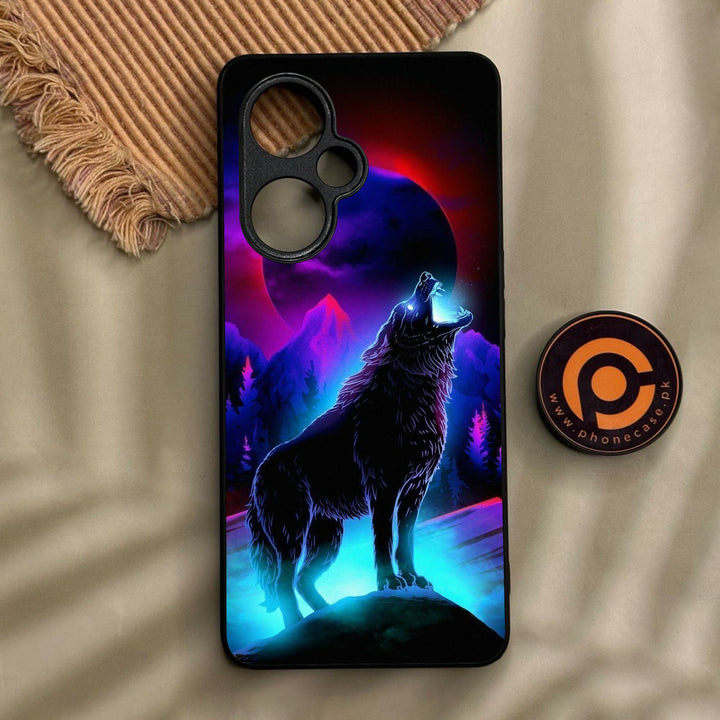 Oneplus Nord CE 3 Lite - Wolf Design 2 - Premium Metal Printed Soft Bumper Shock Proof Case