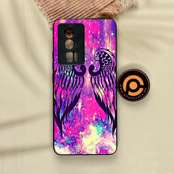 Xiaomi Redmi K60 Pro - Angel Wings Design 9 - Premium Metal Printed Soft Bumper Shock Proof Case