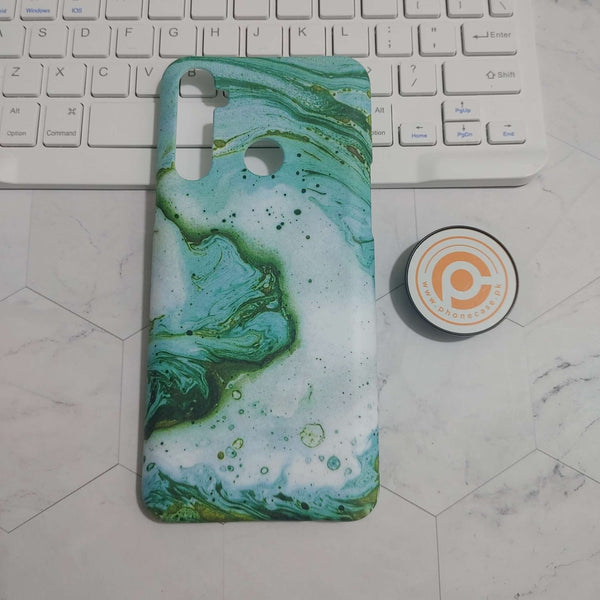 Realme 5/ 5i/Realme 6i / Realme 5s / Realme Narzo 10  - Aqua Blue Marble Case -  -Premium Printed Hard Case CS-26391