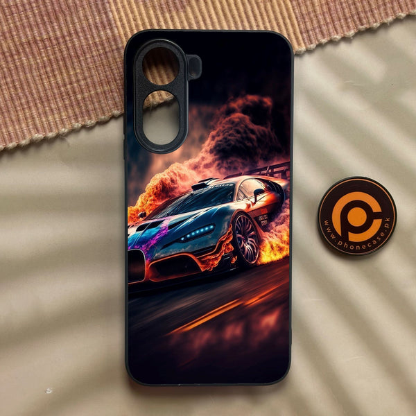 Xiaomi Redmi A7 Pro - Racing Design 4 - Premium Metal Printed Soft Bumper Shock Proof Case