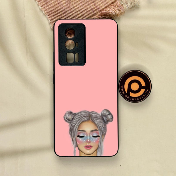 Xiaomi Redmi K60 Pro - Anime Girls Design 4 - Premium Metal Printed Soft Bumper Shock Proof Case