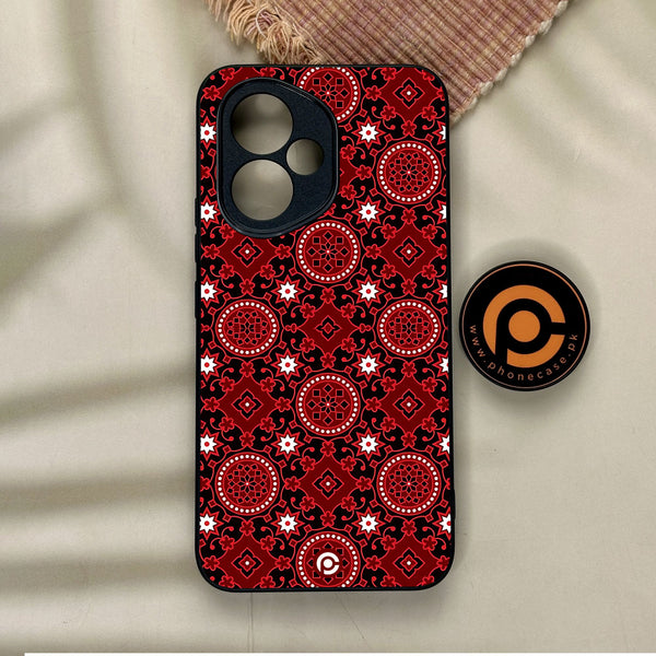 Honor 400 - Ajrak Design 6 - Premium Metal Printed Soft Bumper Shock Proof Case