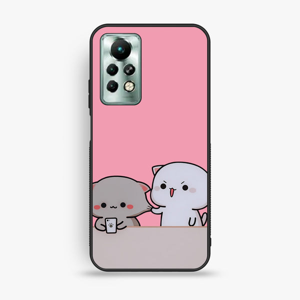 Infinix Note 11 Pro - Cute Bubu Dudu Design 2 - Premium Metal Printed Soft Bumper Shock Proof Case