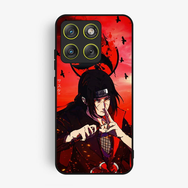 Motorola Edge 70 - Uchiha Itachi - Premium Metal Printed Soft Bumper Shock Proof Case