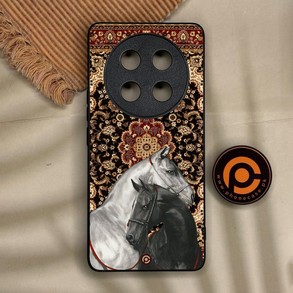 Honor X9c Smart - Horse Heritage - Premium Metal Printed Soft Bumper Shock Proof Case