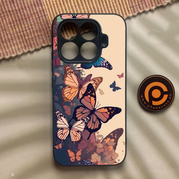Xiaomi 17T Pro - Butterflies Design 6 - Premium Metal Printed Soft Bumper Shock Proof Case