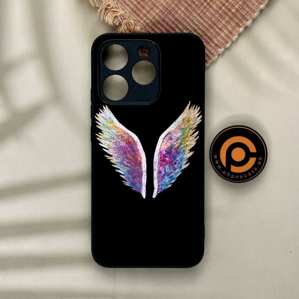 Realme 15T - Angel Wings Design 3 - Premium Metal Printed Soft Bumper Shock Proof Case