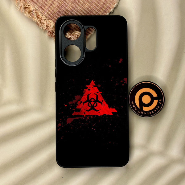 Vivo V60 - Biohazard Design 4 - Premium Metal Printed Soft Bumper Shock Proof Case
