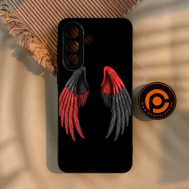 Samsung Galaxy A57 5G - Angel Wings Design 7 - Premium Metal Printed Soft Bumper Shock Proof Case