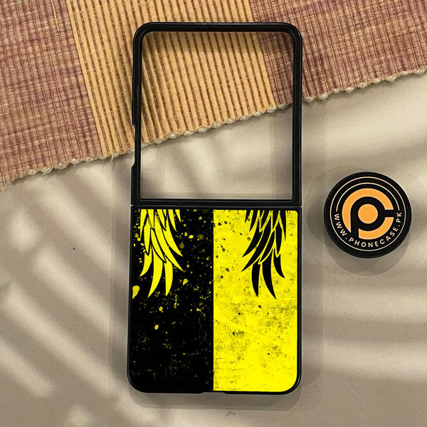 Samsung Galaxy Z Flip 8 - Angel 2.0 Design 1 - Premium Metal Printed Soft Bumper Shock Proof Case