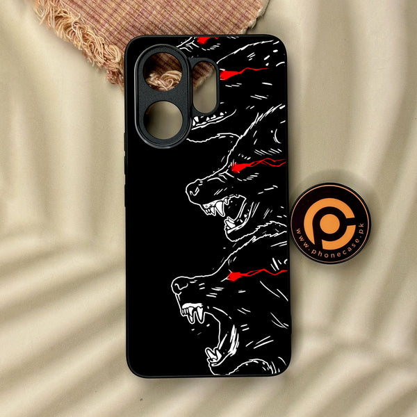 Vivo V60 - Black Art Design 7 - Premium Metal Printed Soft Bumper Shock Proof Case