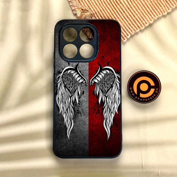 Xiaomi 15T - Angel Wings Design 2 - Premium Metal Printed Soft Bumper Shock Proof Case