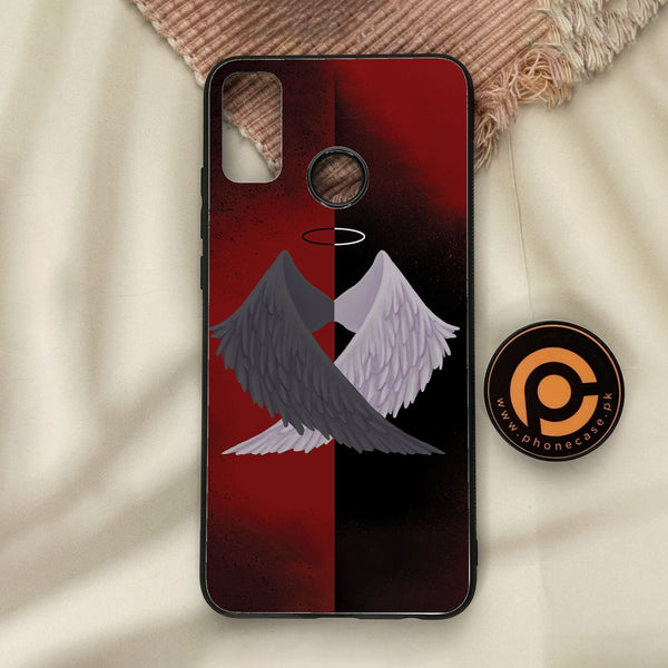 Honor 9X Lite - Angel 2.0 Design 7 - Premium Metal Printed Soft Bumper Shock Proof Case