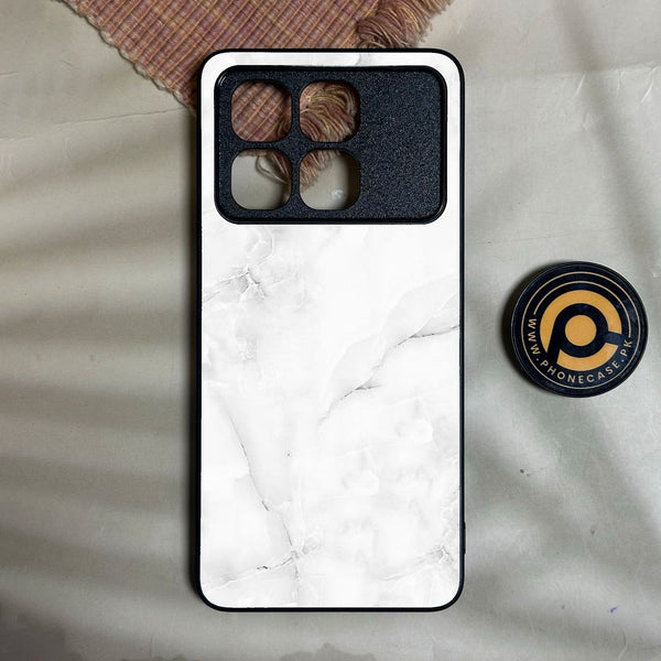 Redmi K70 Ultra - White Design 5 - Premium Metal Printed Soft Bumper Shock Proof Case