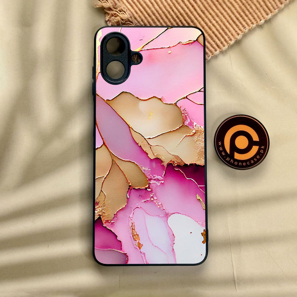 Samsung Galaxy A07 - Pink Marble 2.0 Design 4 - Premium Metal Printed Soft Bumper Shock Proof Case