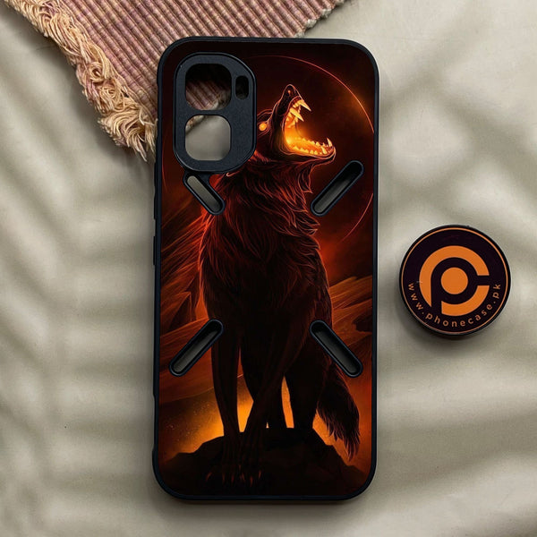 Infinix GT 50 Pro - Wolf Design 6 - Premium Metal Printed Soft Bumper Shock Proof Case