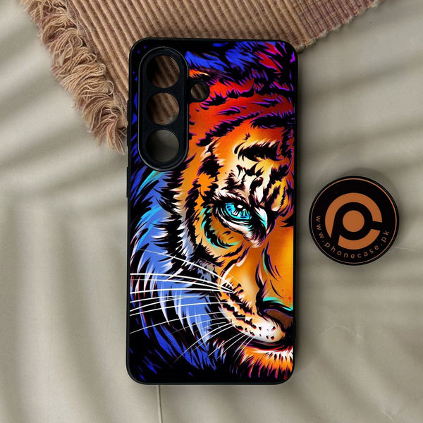 Samsung Galaxy S26 Plus - Tiger Art - Premium Metal Printed Soft Bumper Shock Proof Case
