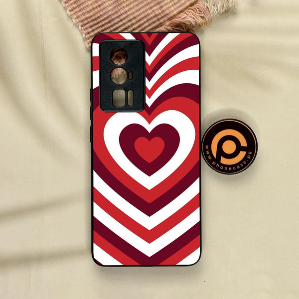 Xiaomi Redmi K60 Pro - Heartbeat Design 5 - Premium Metal Printed Soft Bumper Shock Proof Case