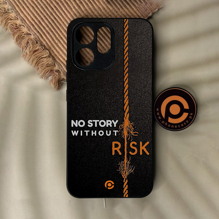Oppo Reno 15F - The Risk Taker - Premium Metal Printed Soft Bumper Shock Proof Case