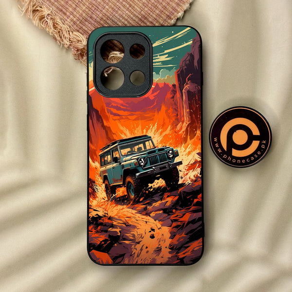 OnePlus 13T - Jeep Offroad - Premium Metal Printed Soft Bumper Shock Proof Case