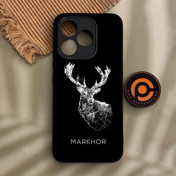 Honor 400 Lite - Markhor Design 4 - Premium Metal Printed Soft Bumper Shock Proof Case